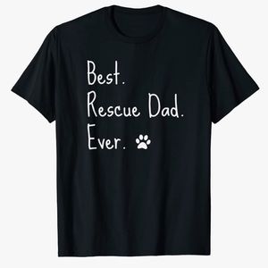 NWOT Animal Rescue Dog Best Dad Ever Paw Love Design T-Shirt